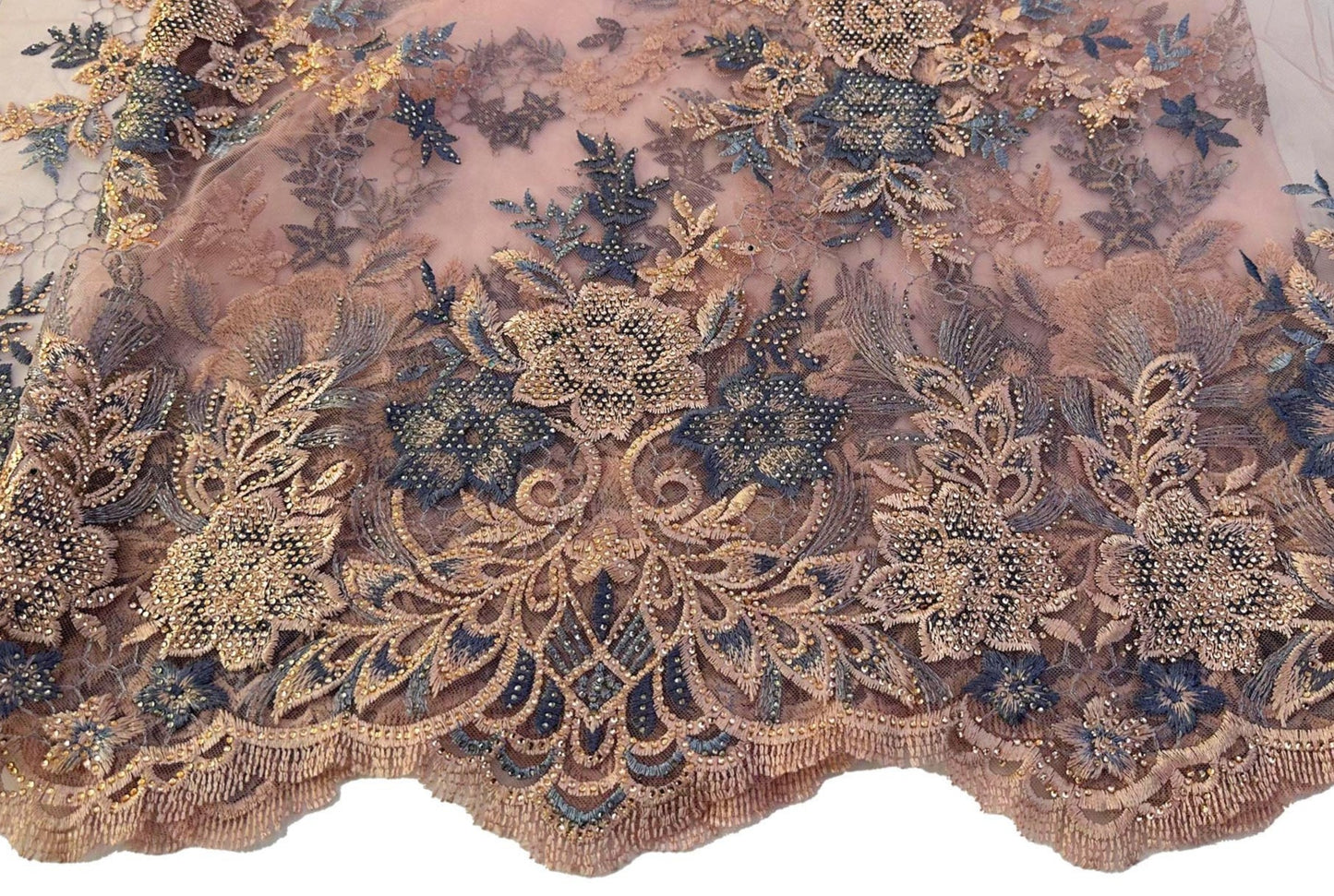 Honey Floral Lace Pink 54" Fabric