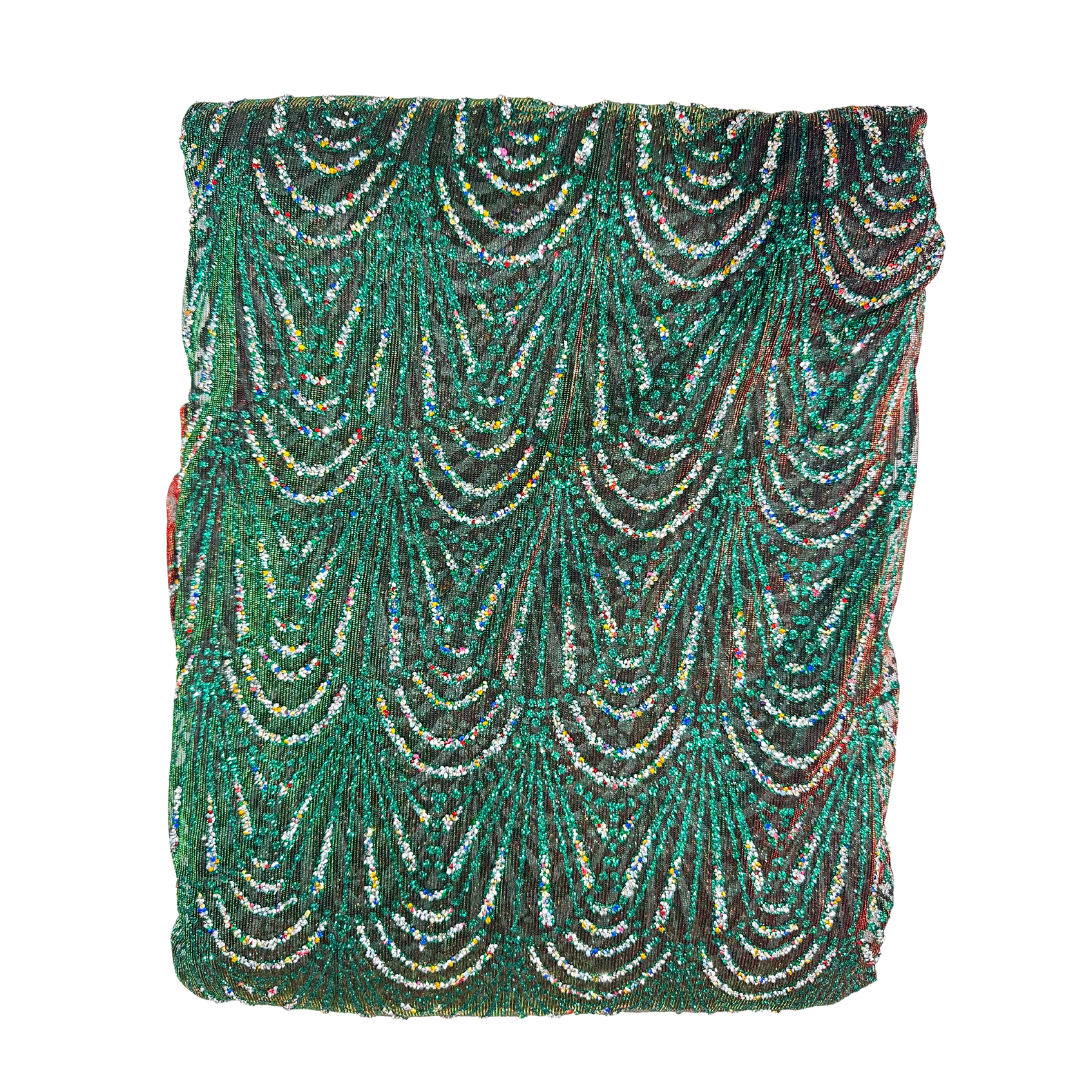 Double Tone Green Lace 56" Fabric