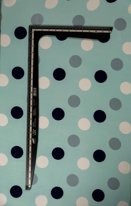 Candy Printes Polka Dotted Blue Fabric