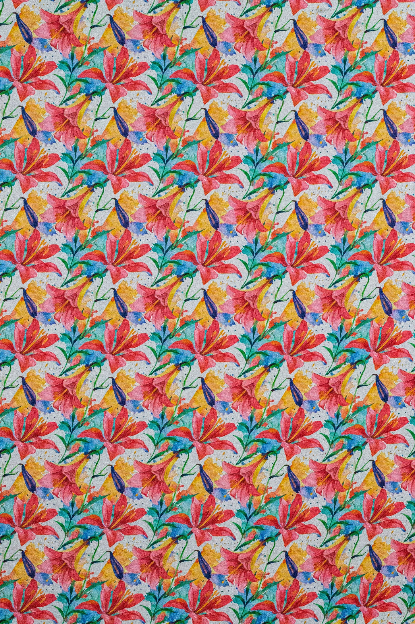 Tropical Print Floral Garden Fabric