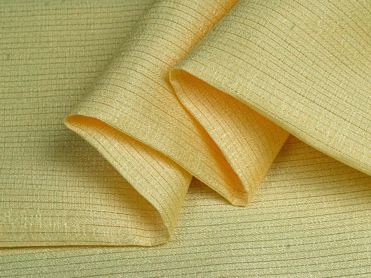 Kavier Metallic Butter Yellow 58" Fabric