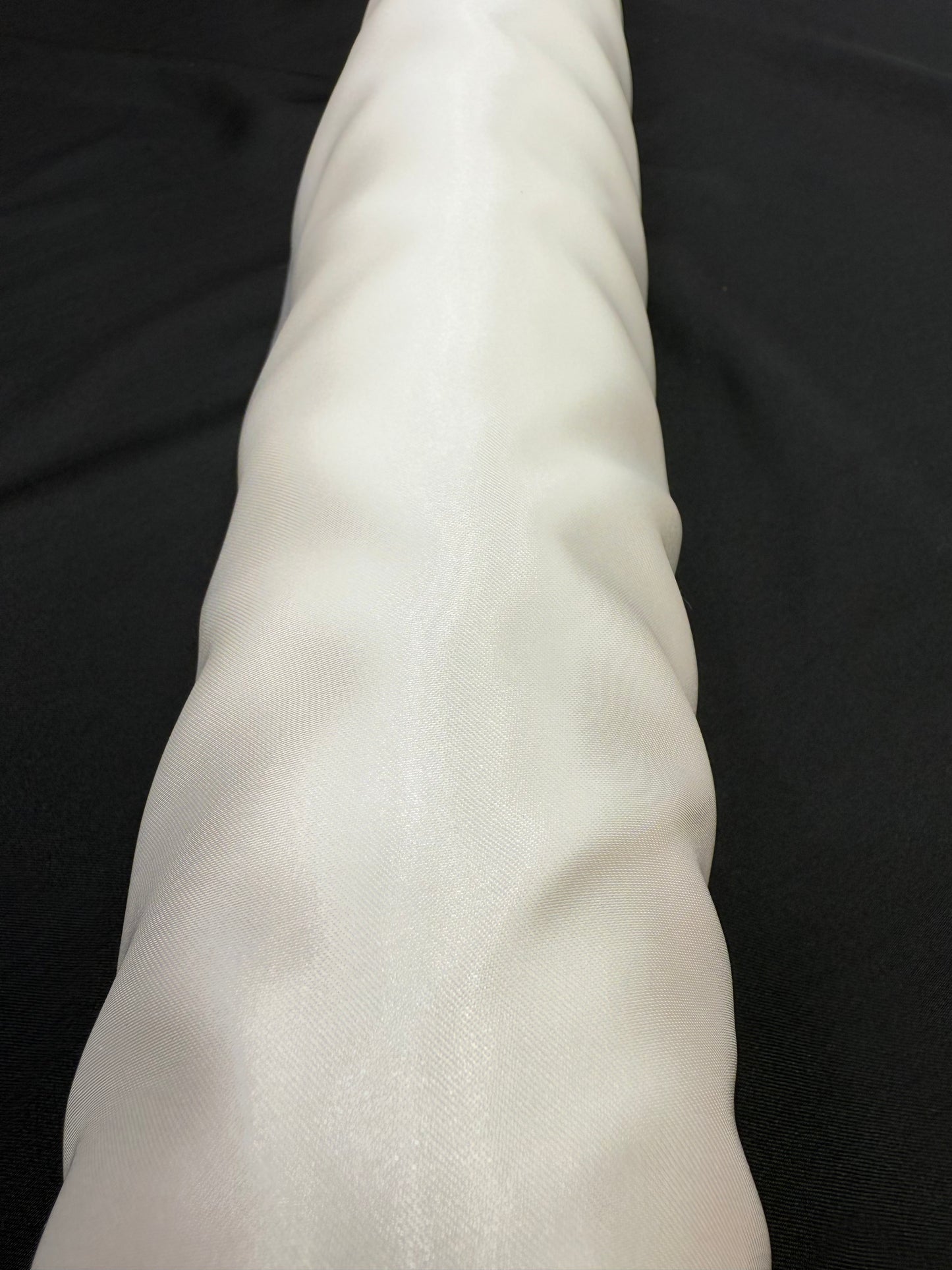 White Plain Satin 44" Fabric