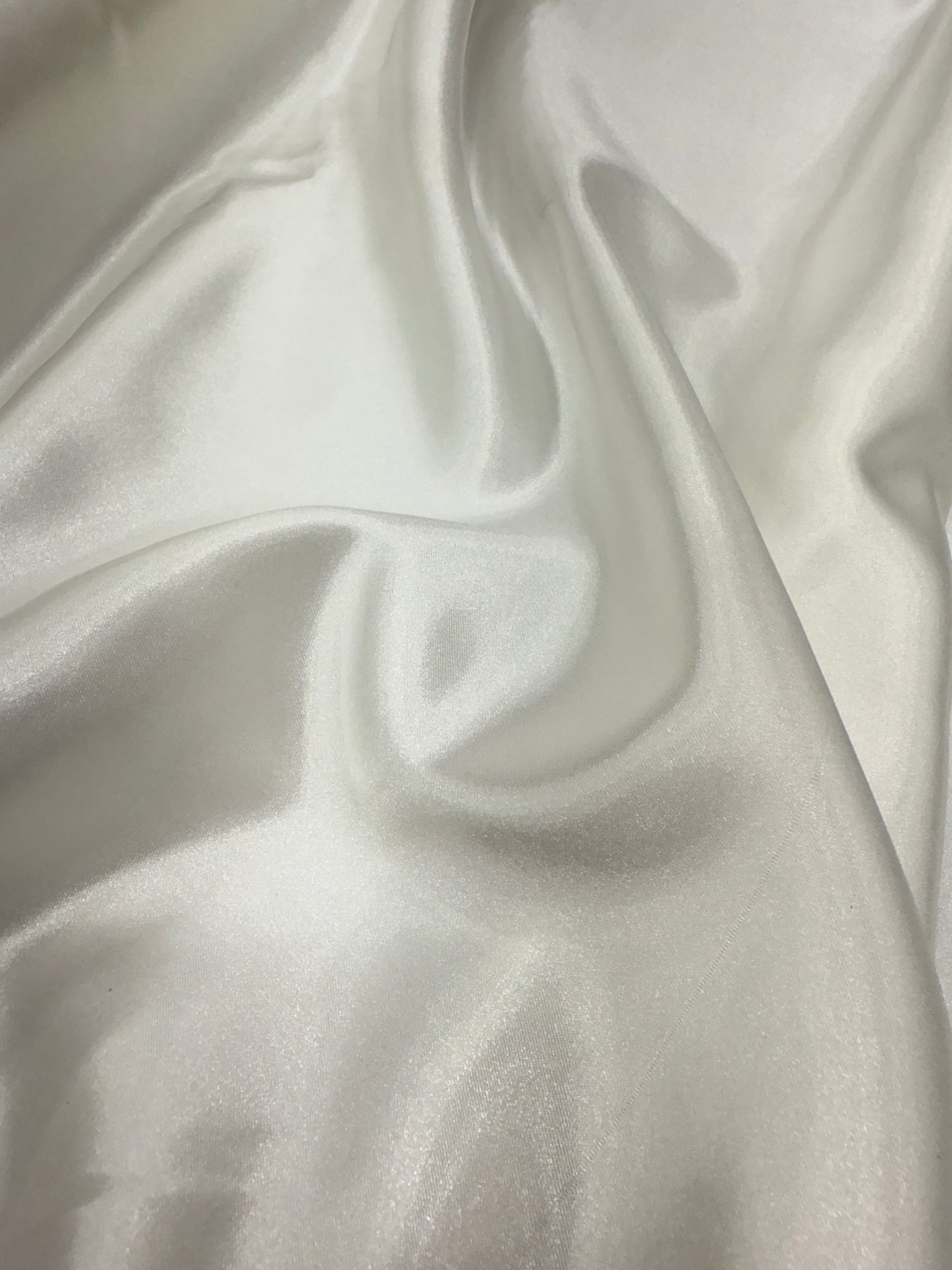 White Plain Satin 44" Fabric