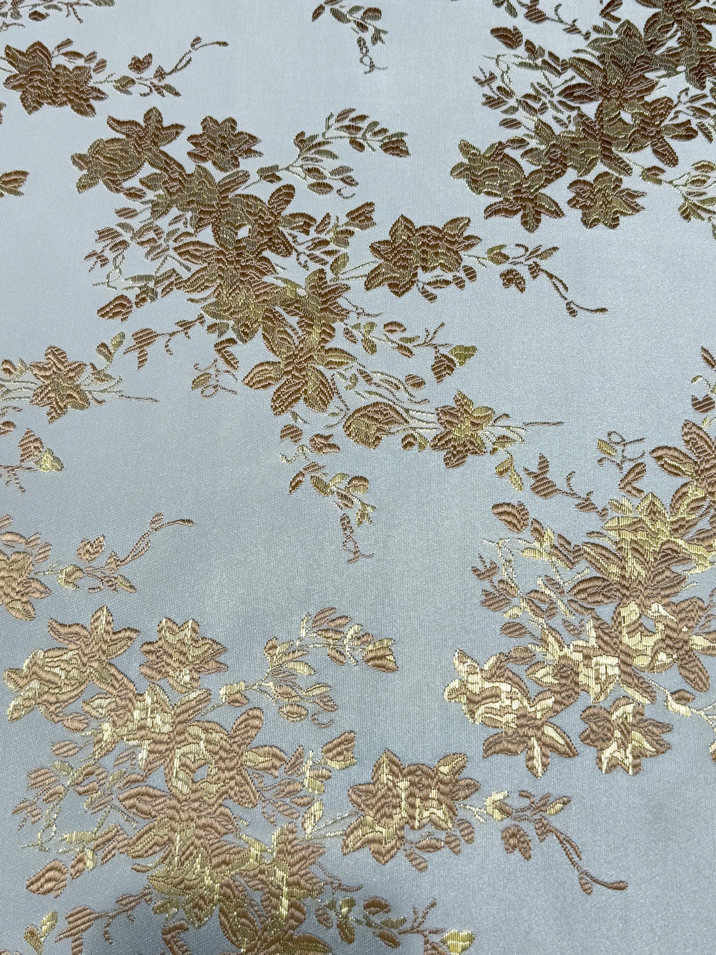 Gold Floral Golden Brocade 56" Fabric