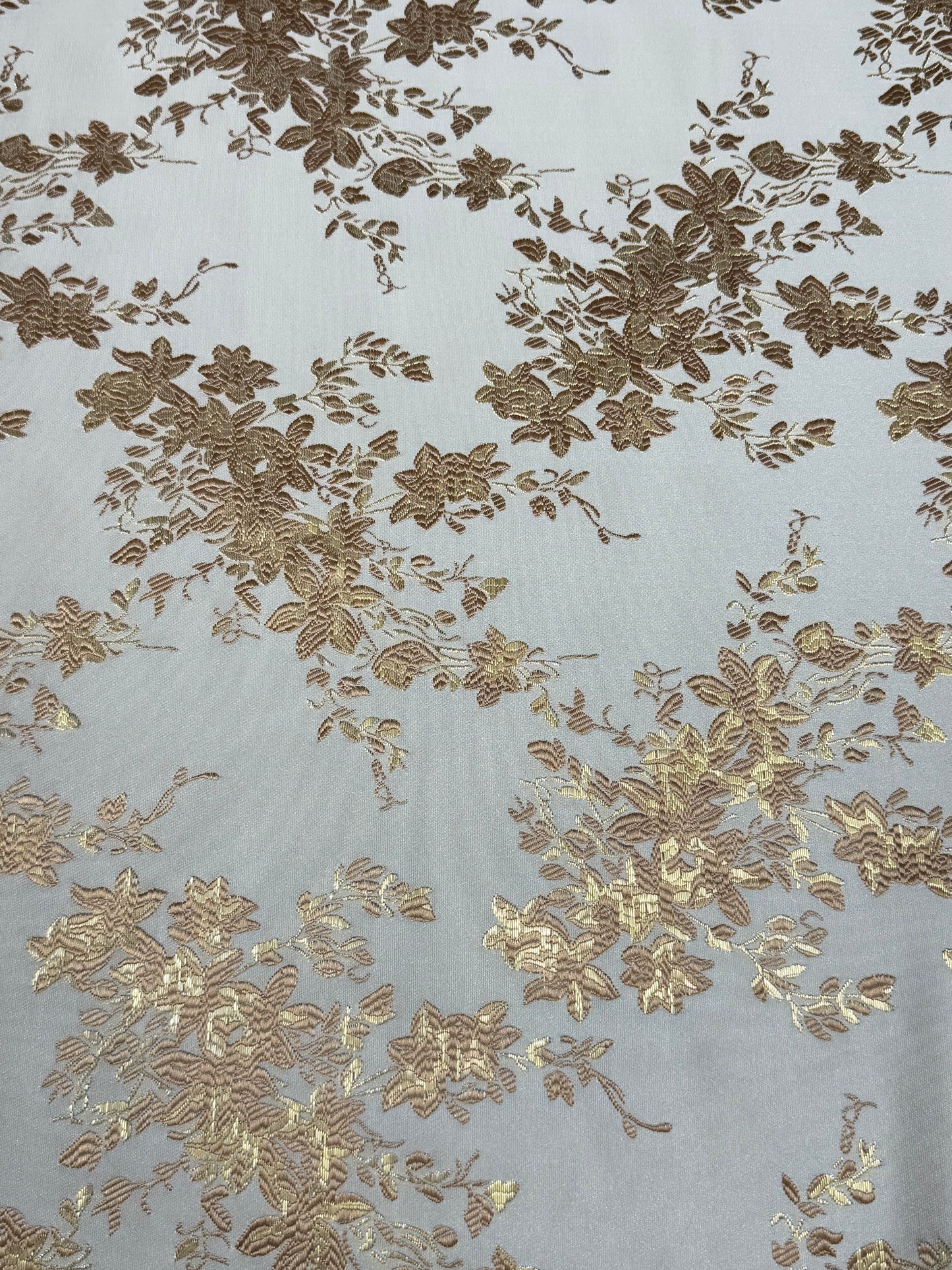 Gold Floral Golden Brocade 56" Fabric