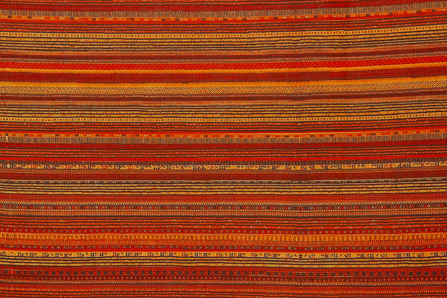 4 Meter Cotton Viscose Stripes Tiger Orange