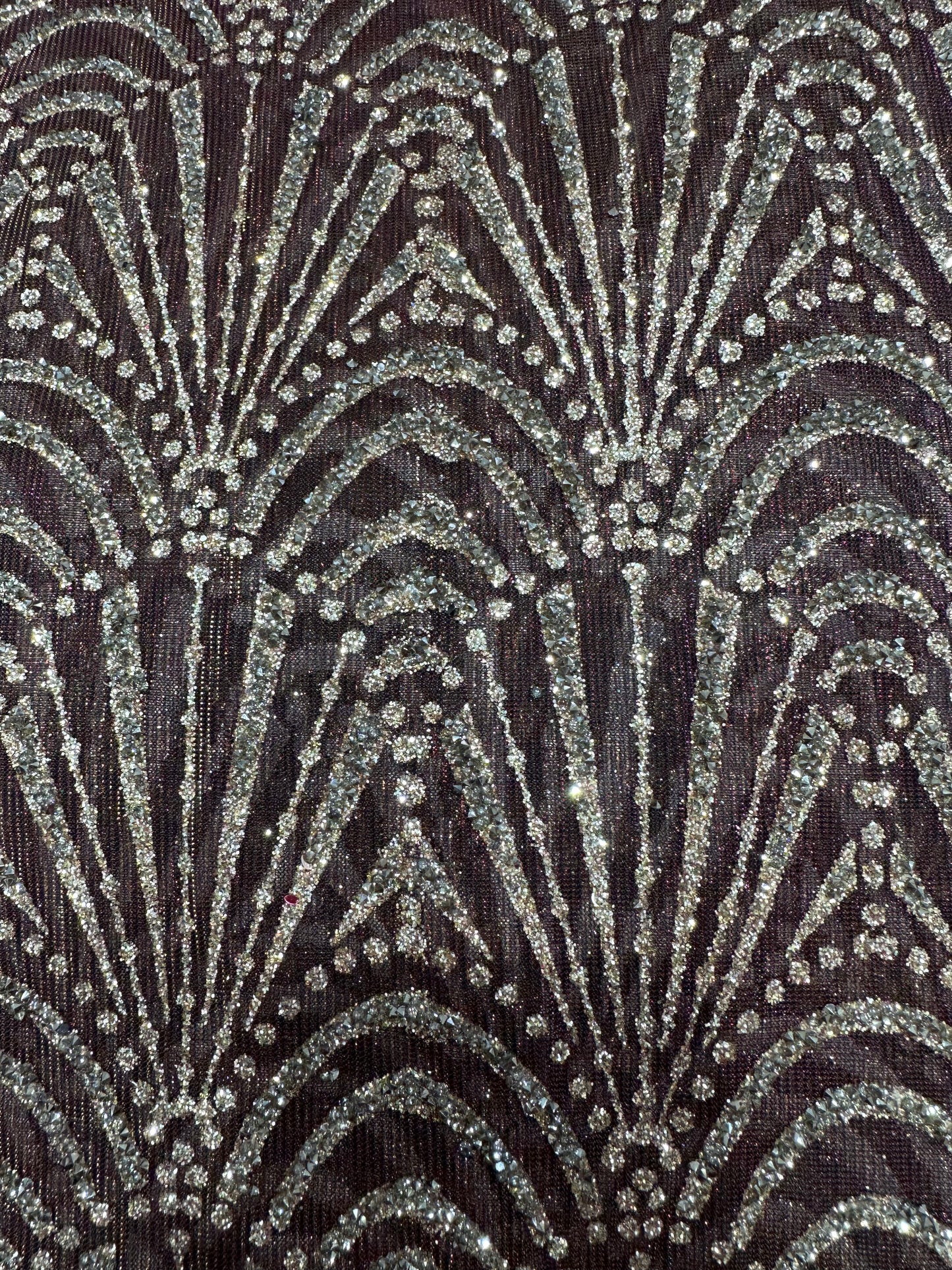 Double Tone Burgandy Lace 56" Fabric