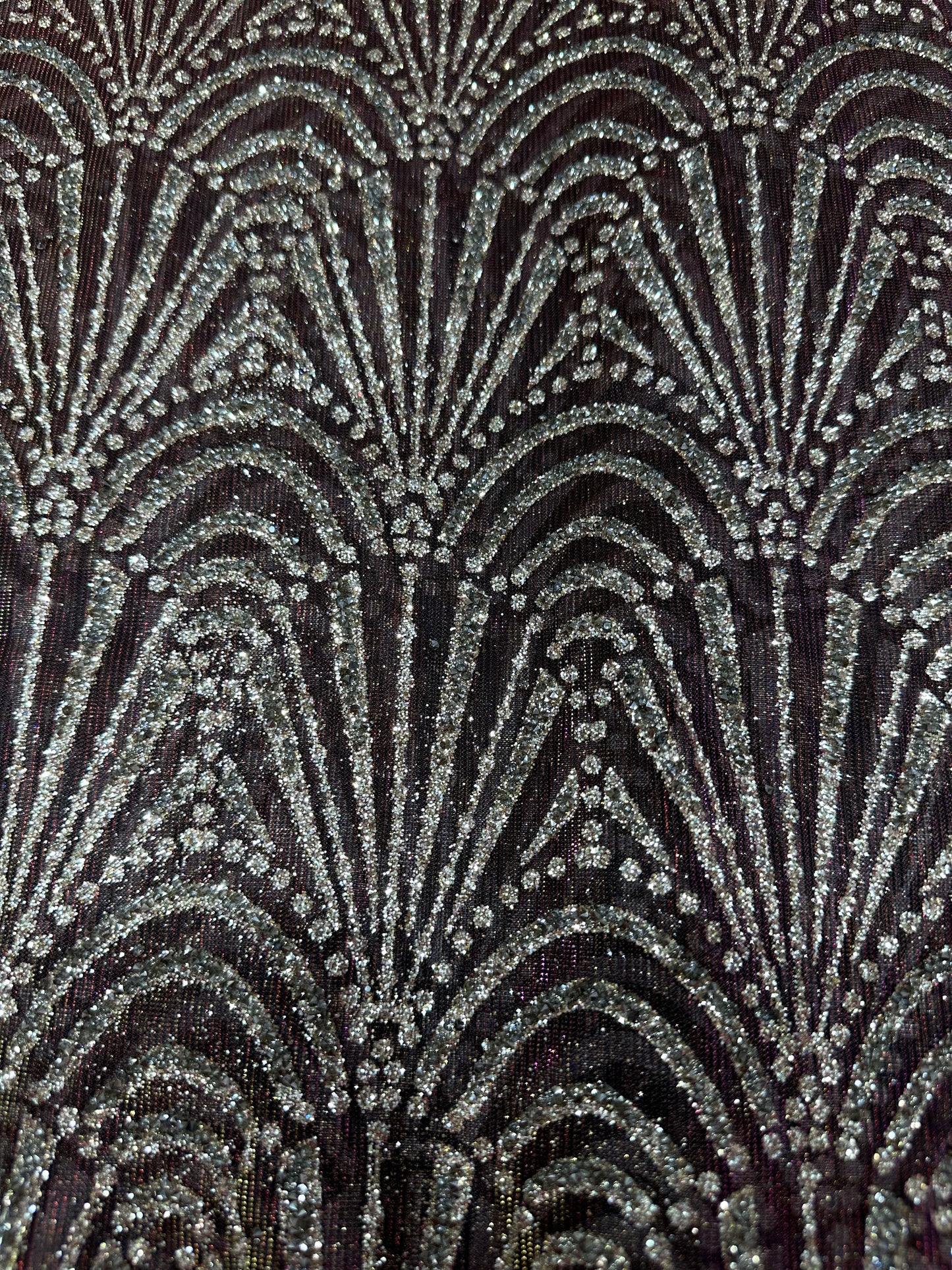 Double Tone Burgandy Lace 56" Fabric