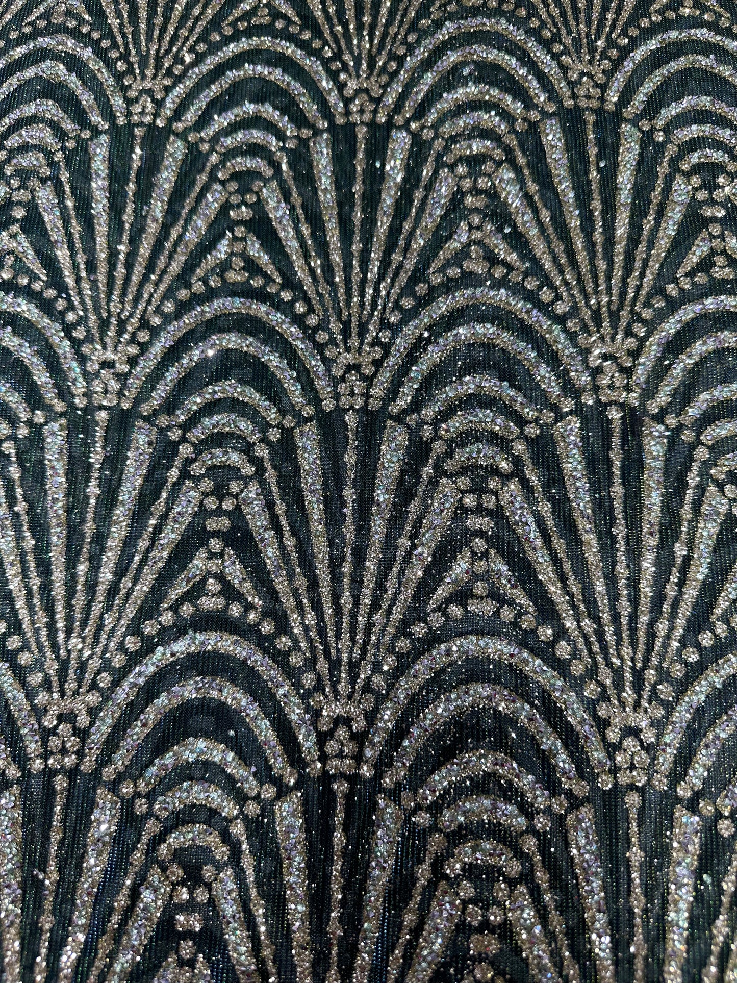Double Tone Mehandi Green Lace 56" Fabric