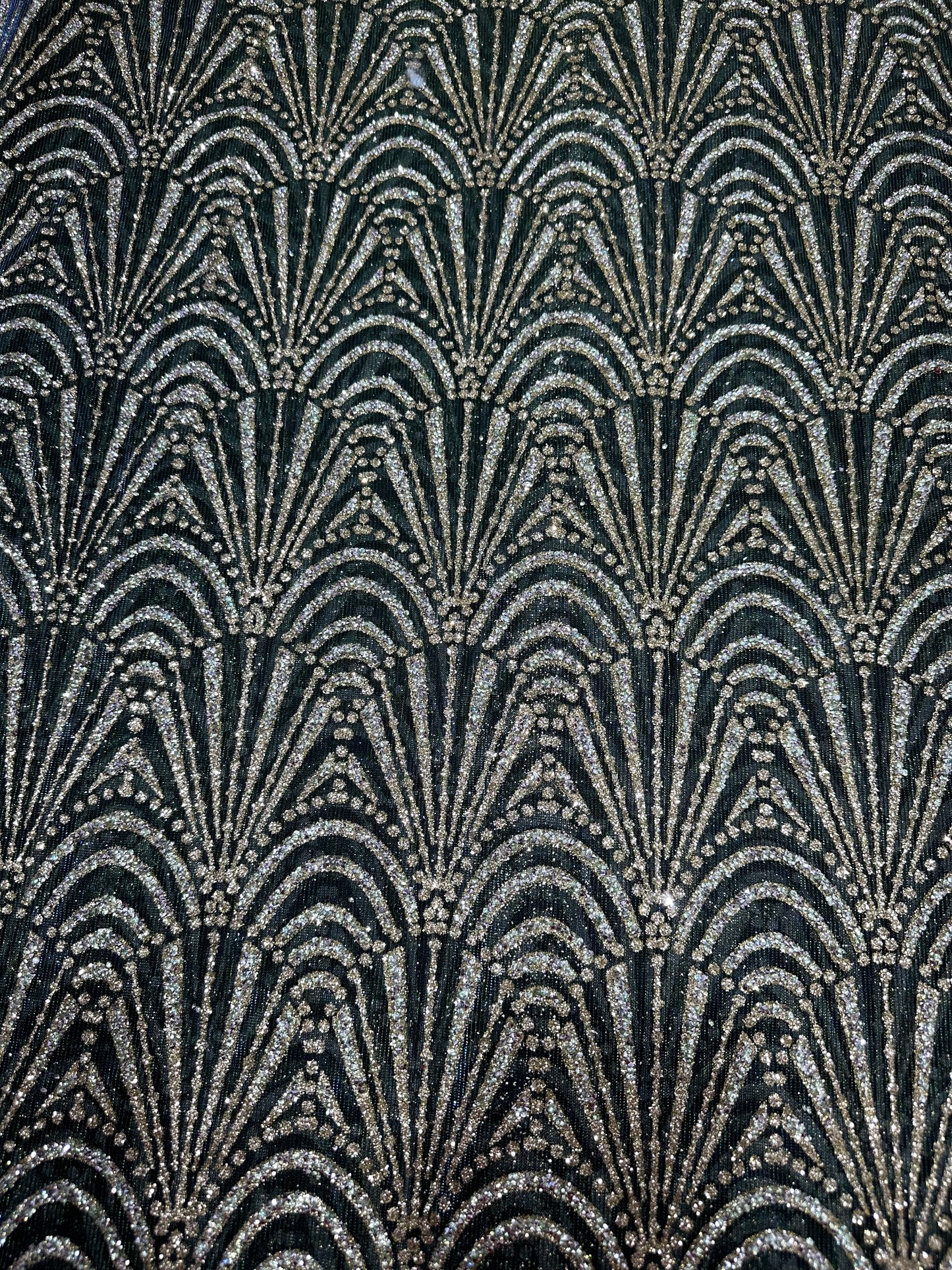 Double Tone Mehandi Green Lace 56" Fabric