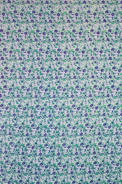 Georgette Cenza Prime Floral Green 44" Fabric