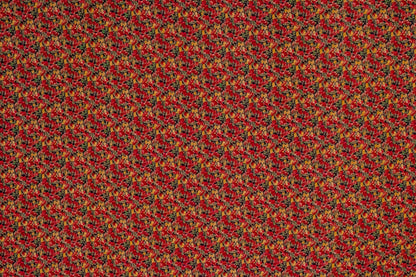 Imported Georgette Floral Garden Red 58" Fabric