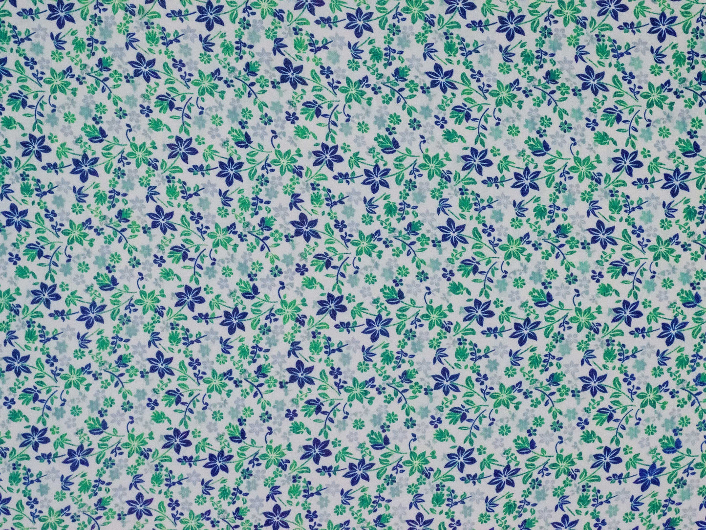 Georgette Cenza Prime Floral Green 44" Fabric