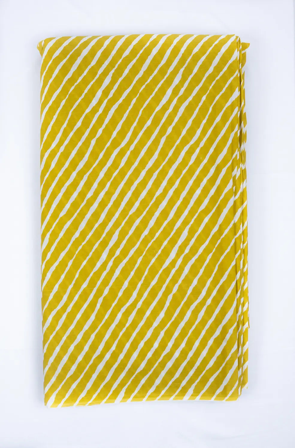 Lehariya Print Mustard Fabric