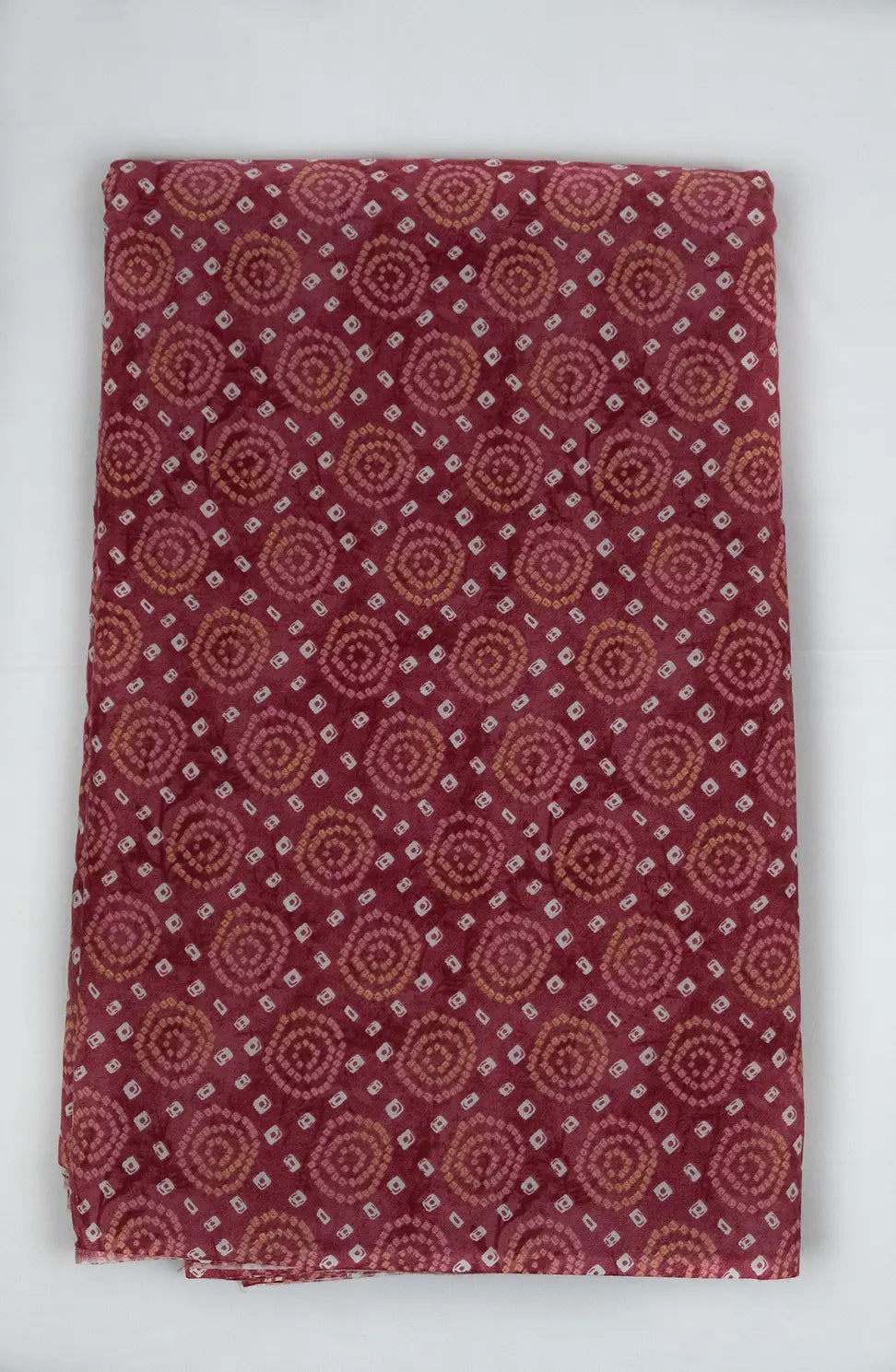 Bandhani Print Pink Fabric