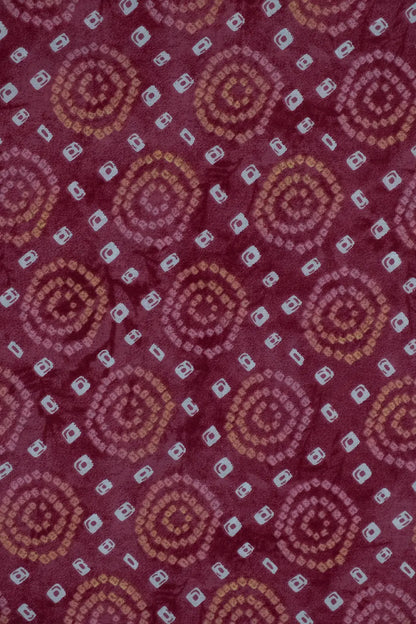 Bandhani Print Pink Fabric
