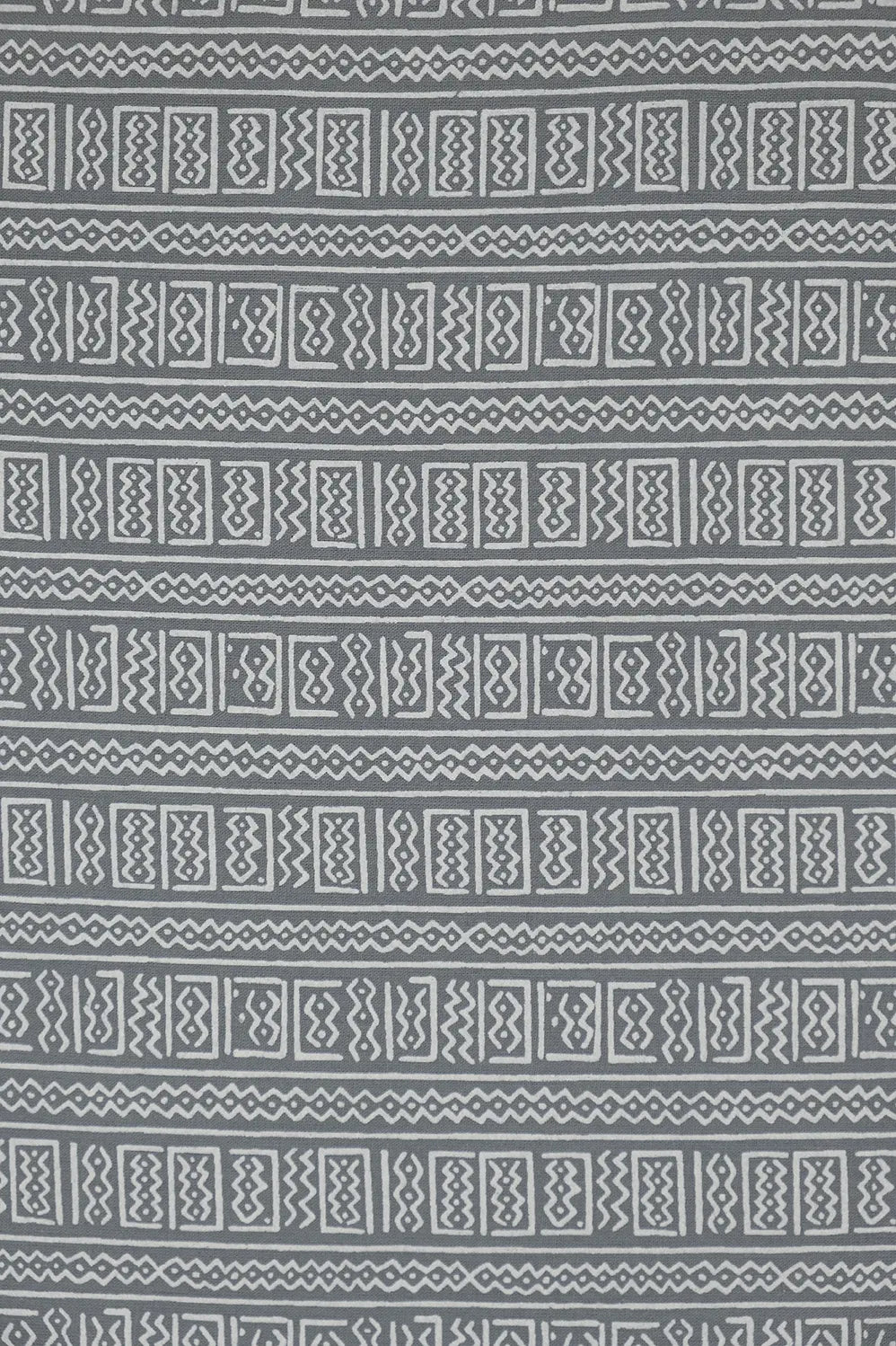 Foam Print Aztec Grey Fabric