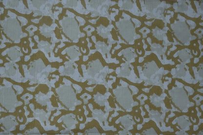 Kalamkari Abstract Olive Fabric