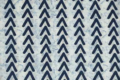 Indigo Print Arrows Fabric