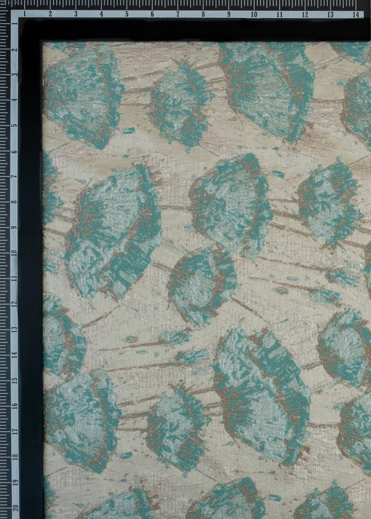 Light Pista Emorld Green Finland Brocade 54" Fabric