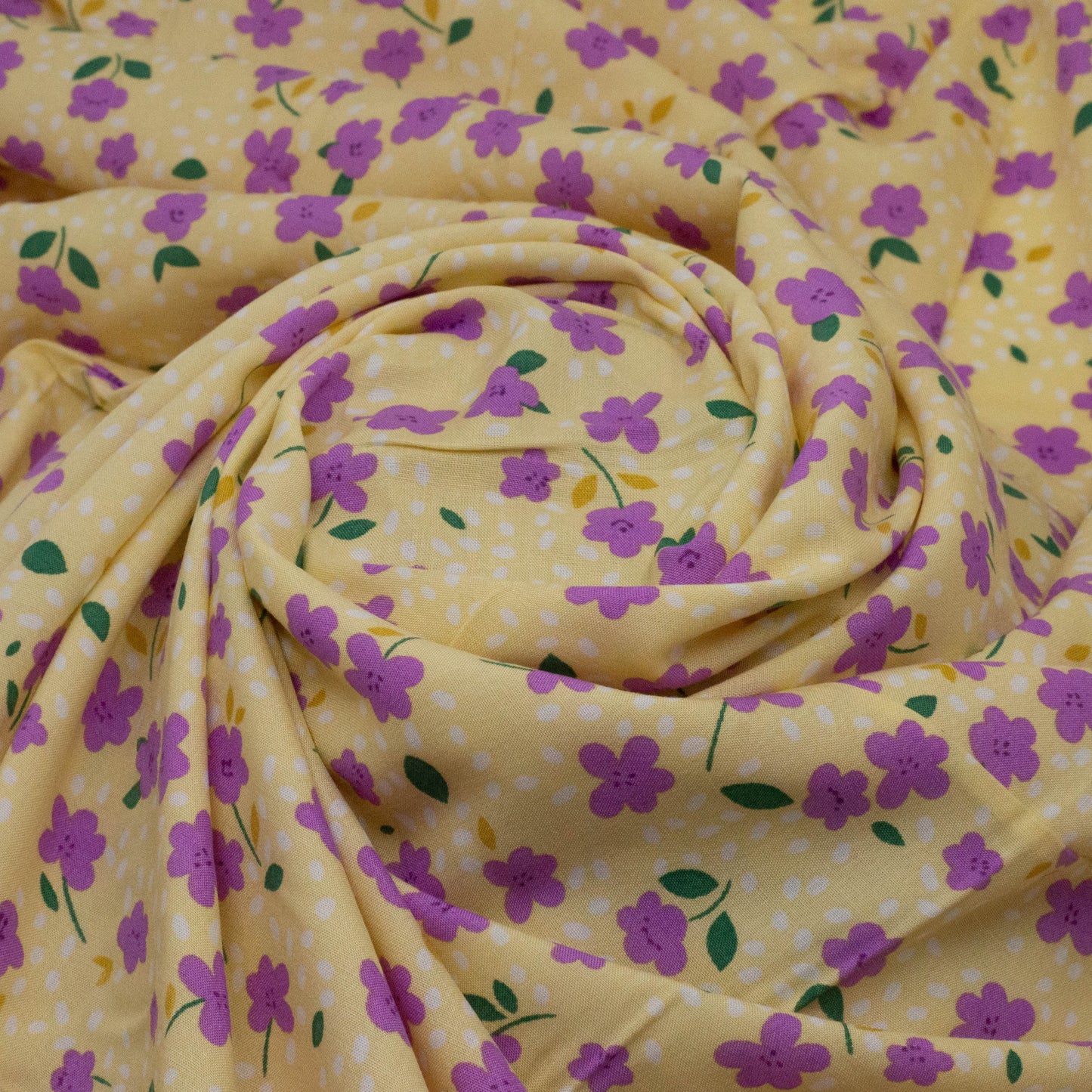 Purple Floral Prints 58"Fabric