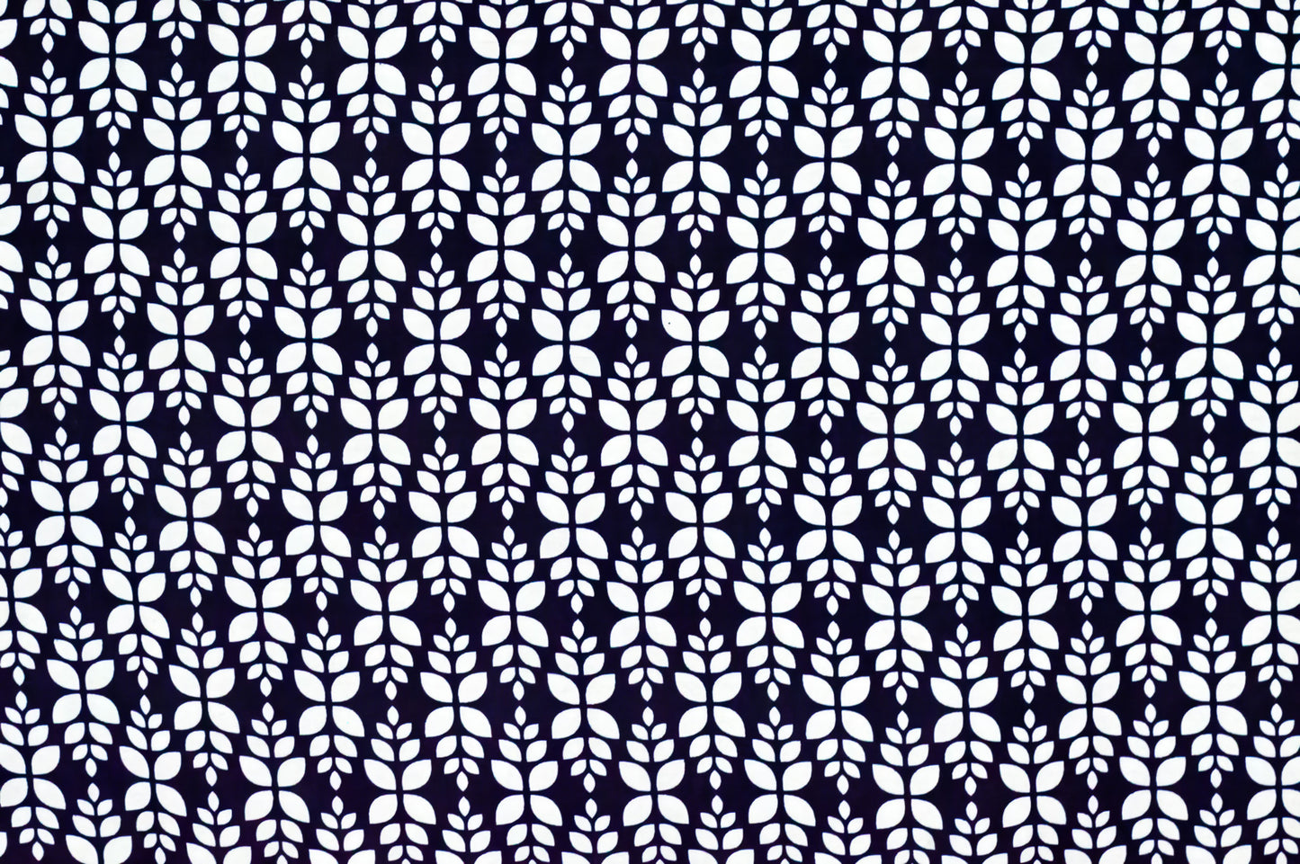 BSY Printed Floral Navy Blue 58" Fabrics