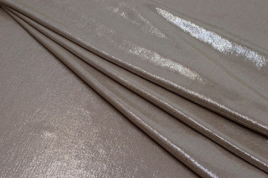 Bianca Knitted Fabric Strechable Taupe 58" ( Imported Fabric)