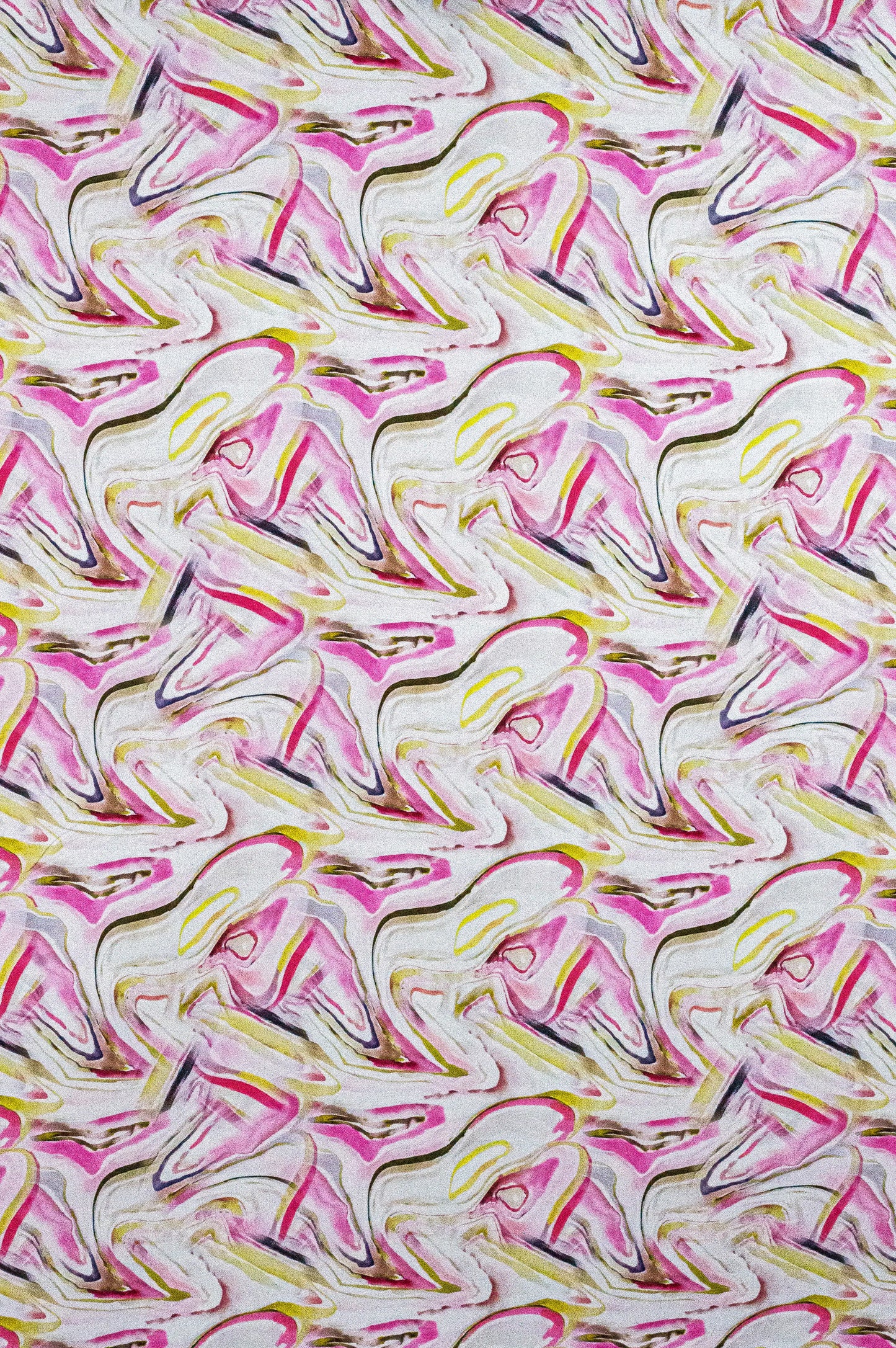 Printed Swirl Pink Fabric