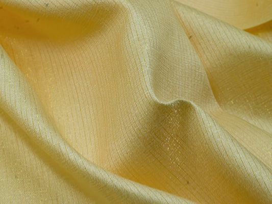 Kavier Metallic Butter Yellow 58" Fabric