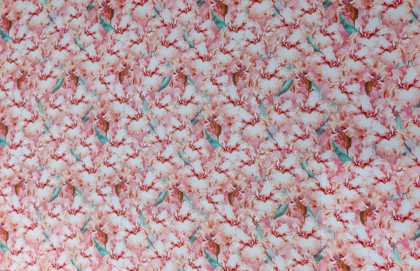 Peach FLoral Fabric