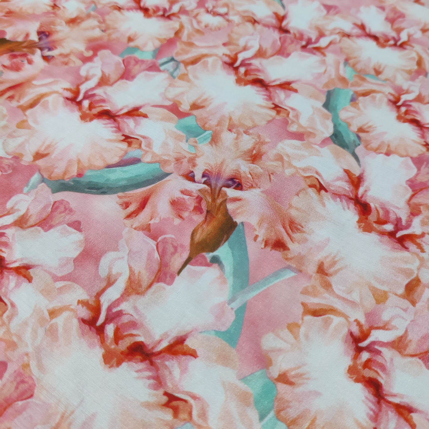 Peach FLoral Fabric