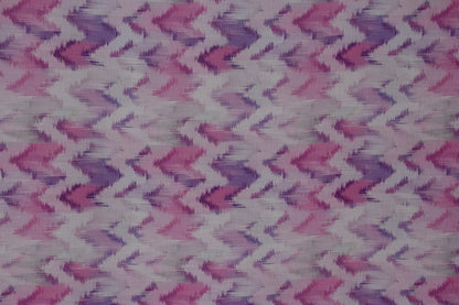 Cotton Viscose Abstract Onion Pink