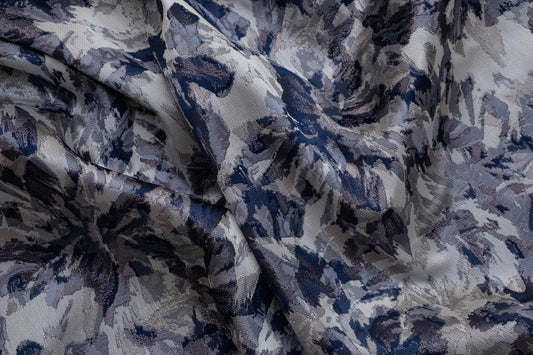 Navyblue Deepgrey Bolwell Brocade  54"Fabric